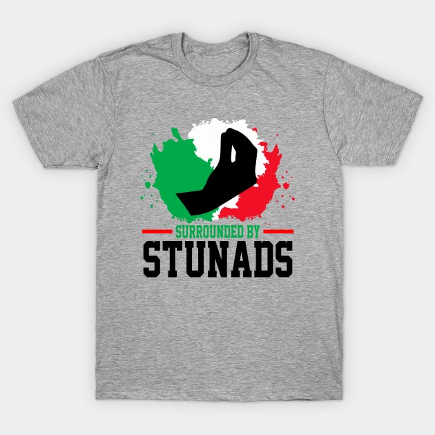 Surrounded By Stunads Hand Gesture Funny Italian Meme, funny Italian Phrases Gift T-Shirt by norhan2000